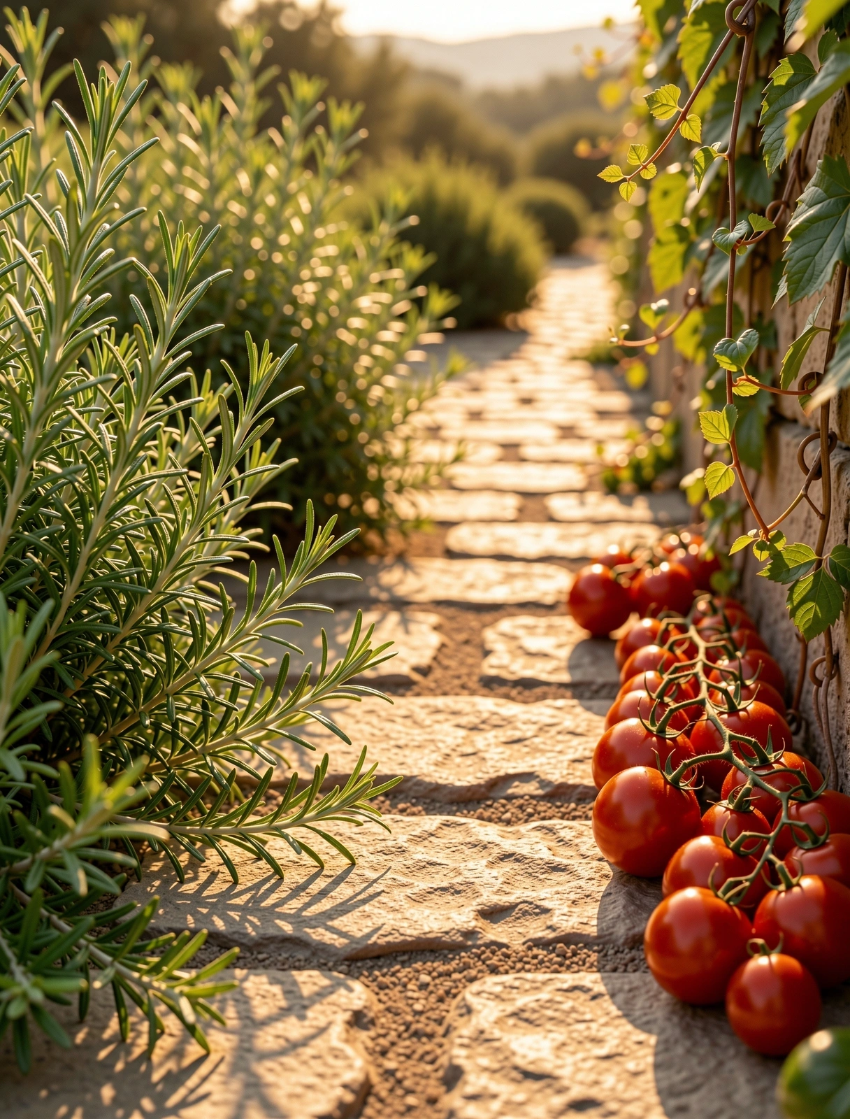 Mediterranean walking path